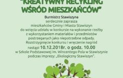Więcej o: Regulamin konkursu „Kreatywny recykling wśród mieszkańców”